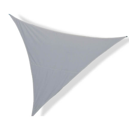 Tentas nuo saulės ar lietaus, pilkas trikampis (5 x 5 x 5 m)