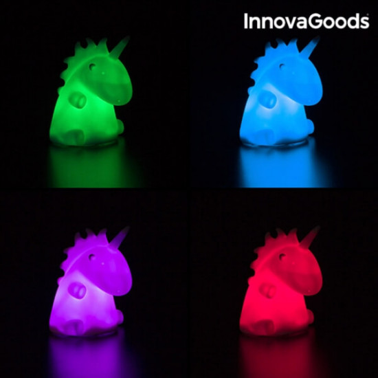 Įvairių spalvų vienaragio lempa LEDicorn